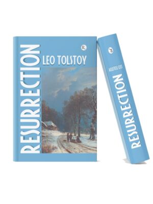 Resurrection by Leo Tolstoy | Classic Russian Literature Book cover of Resurrection by Leo Tolstoy featuring a winter countryside landscape with snow-covered roads, trees, and figures walking along a path.