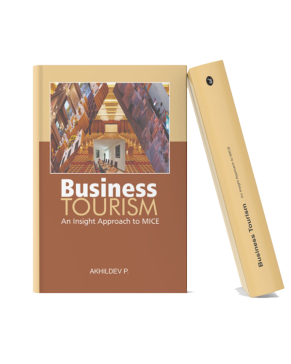 Business and tourism studies book focused on MICE tourism, conferences, meetings, exhibitions, and corporate travel management.